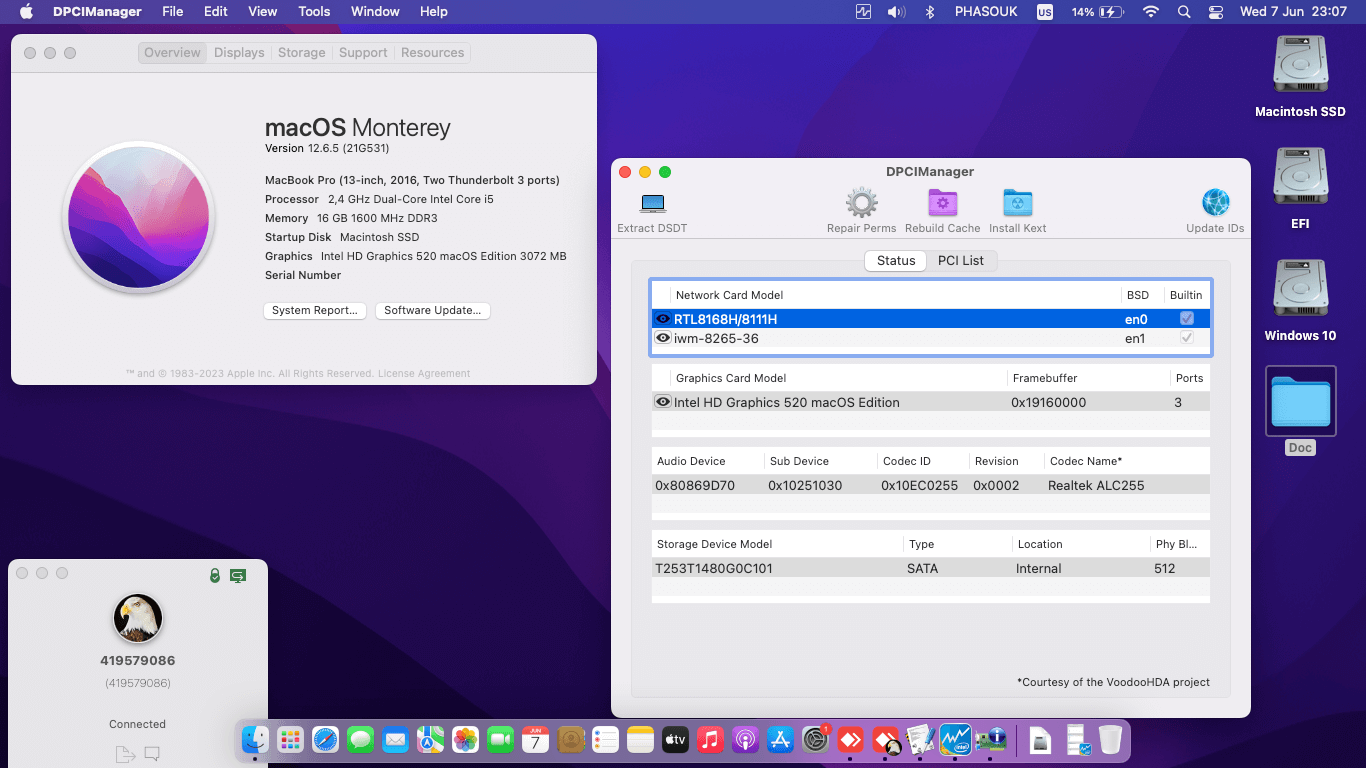 Acer Aspire V3 575G 53D1 [SkyLake   Intel HD 520 + I2C]   OpenCore 1